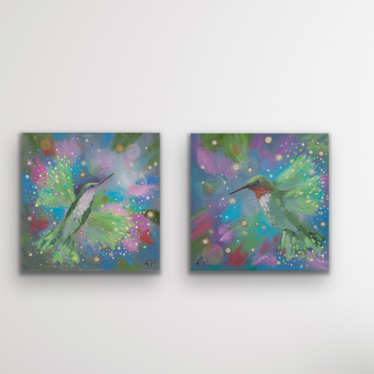 Hummingbird 12 “Celebration” 12" Canvas Print