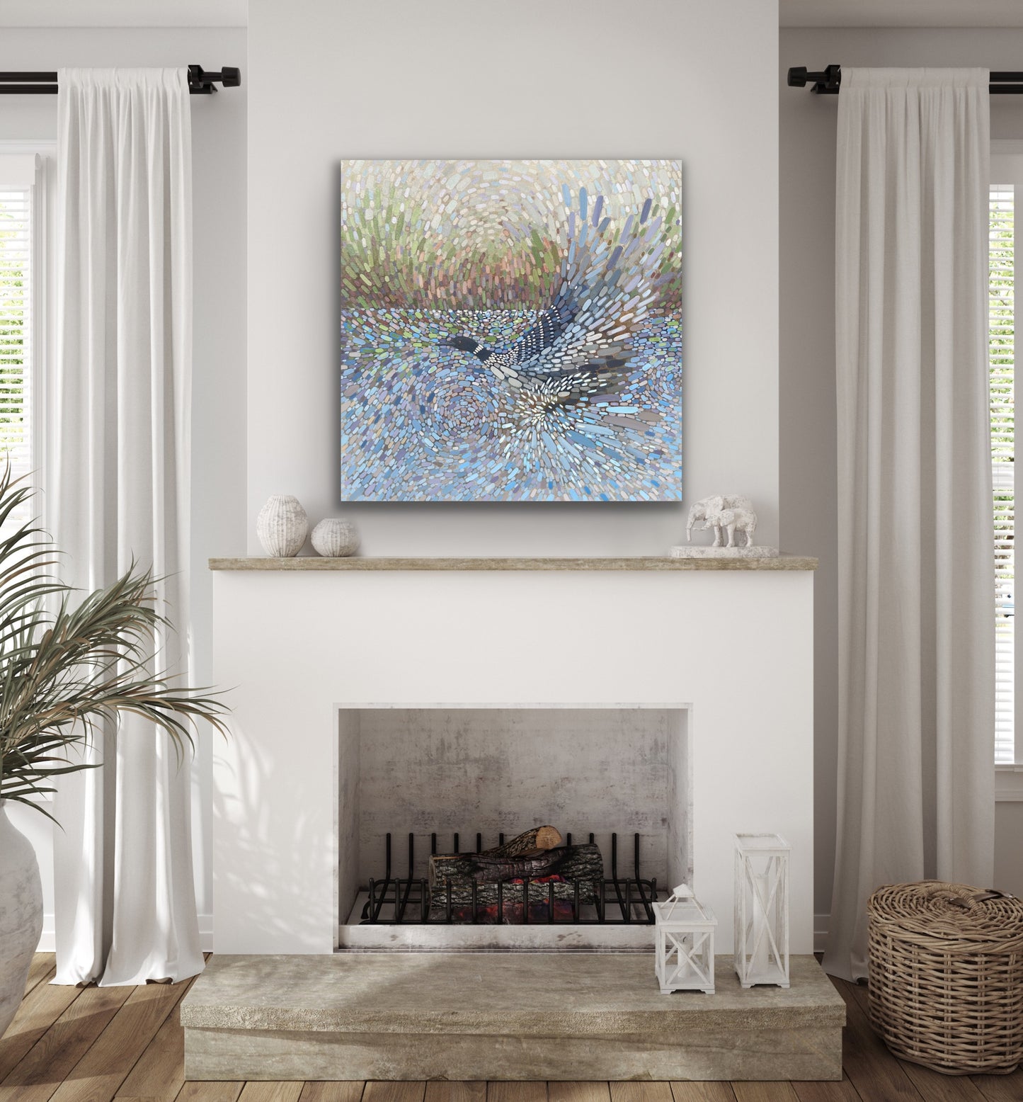 Loon Canvas Print - Running Start