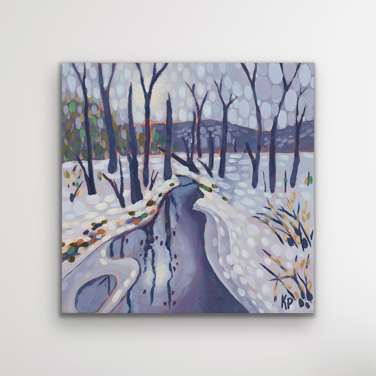Thawing Out - 12" Canvas Print