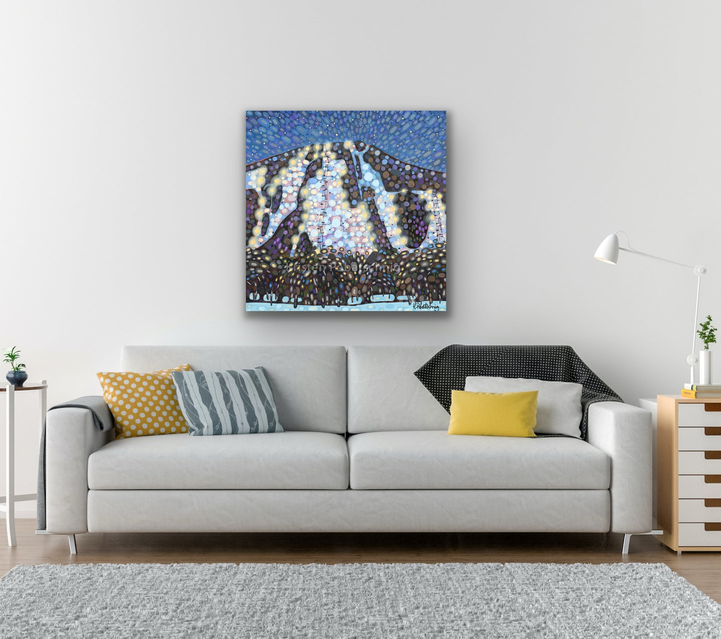 Twilight Skiing Canvas Print