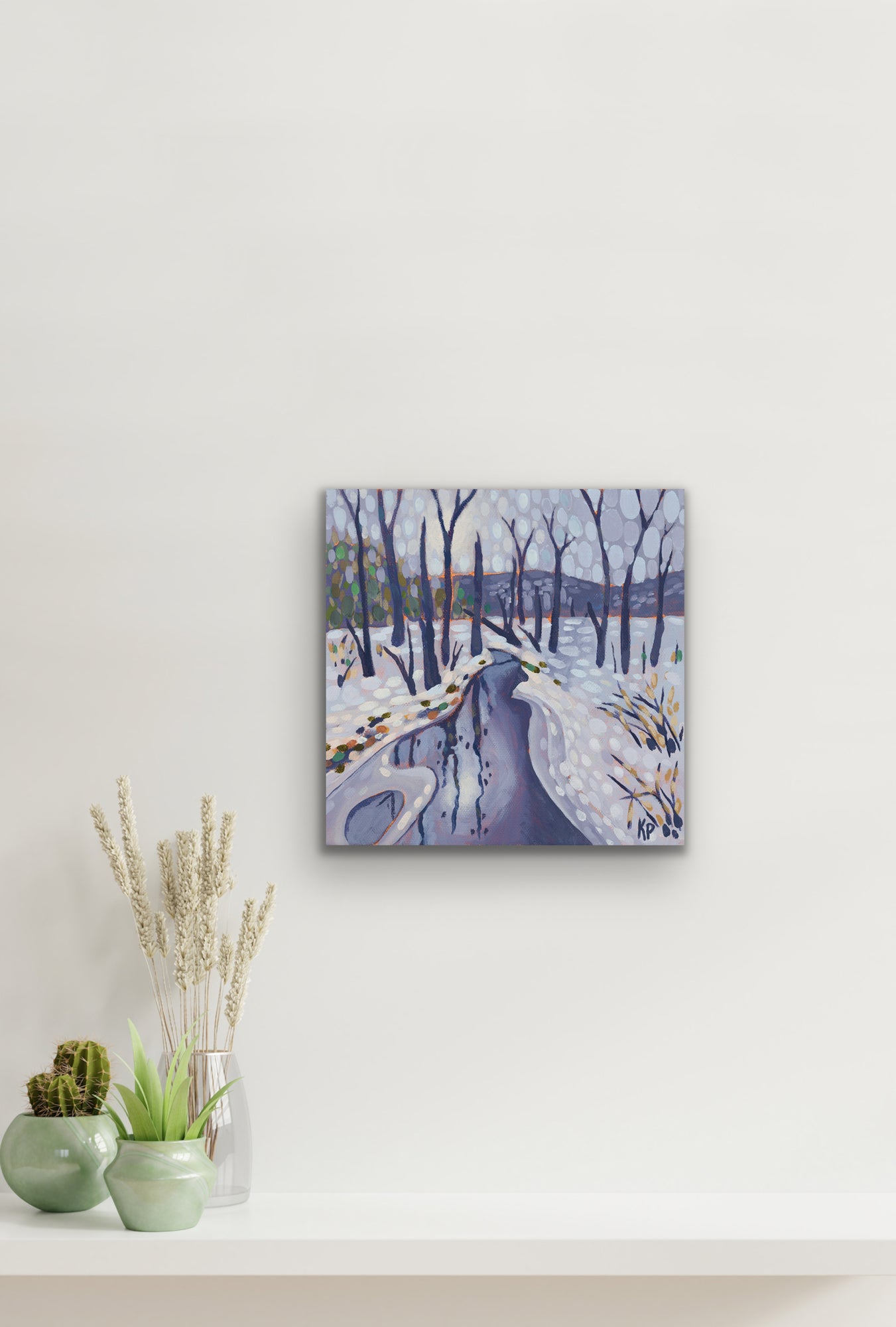 Thawing Out - 12" Canvas Print