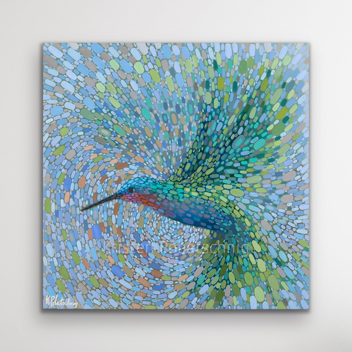 Hummingbird in Flight VI Canvas Print