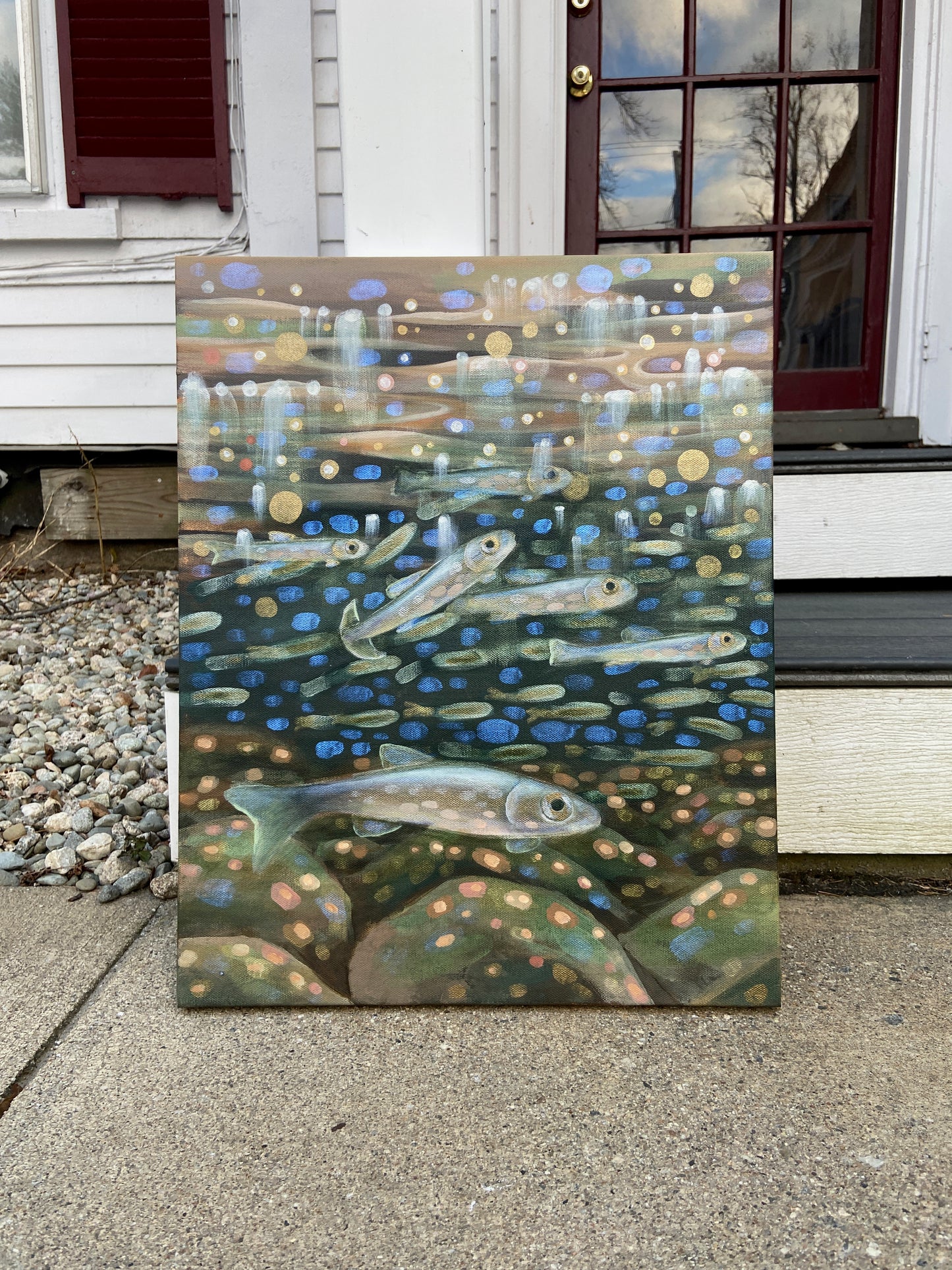 Catching Minnows - Canvas Print