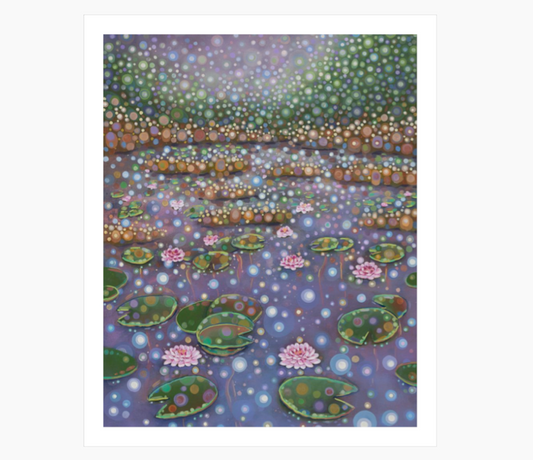 Cosmic Water Lilies - 8"x10" Fine Art Print