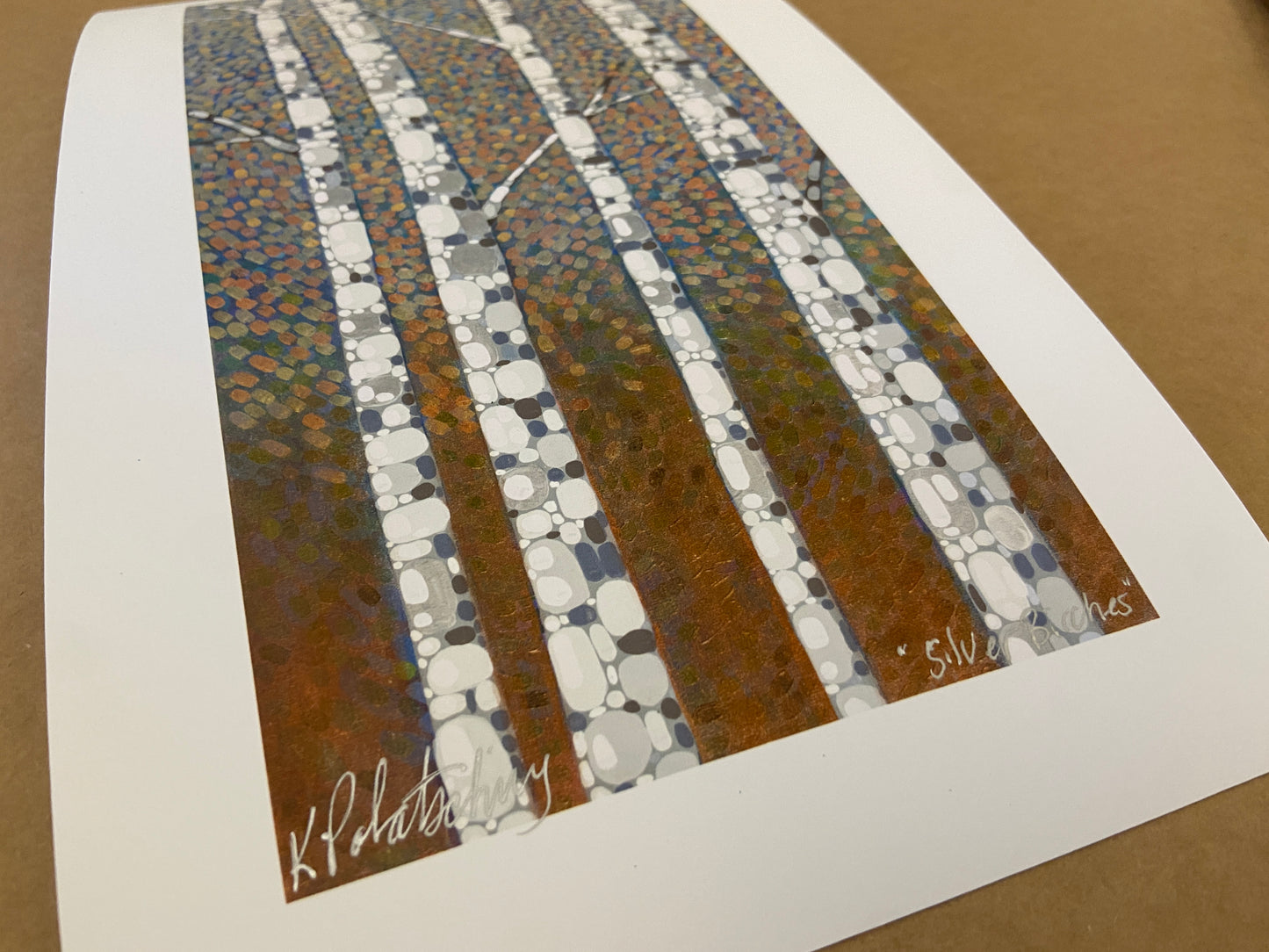 Silver Birches - 5"x10" Fine Art Print