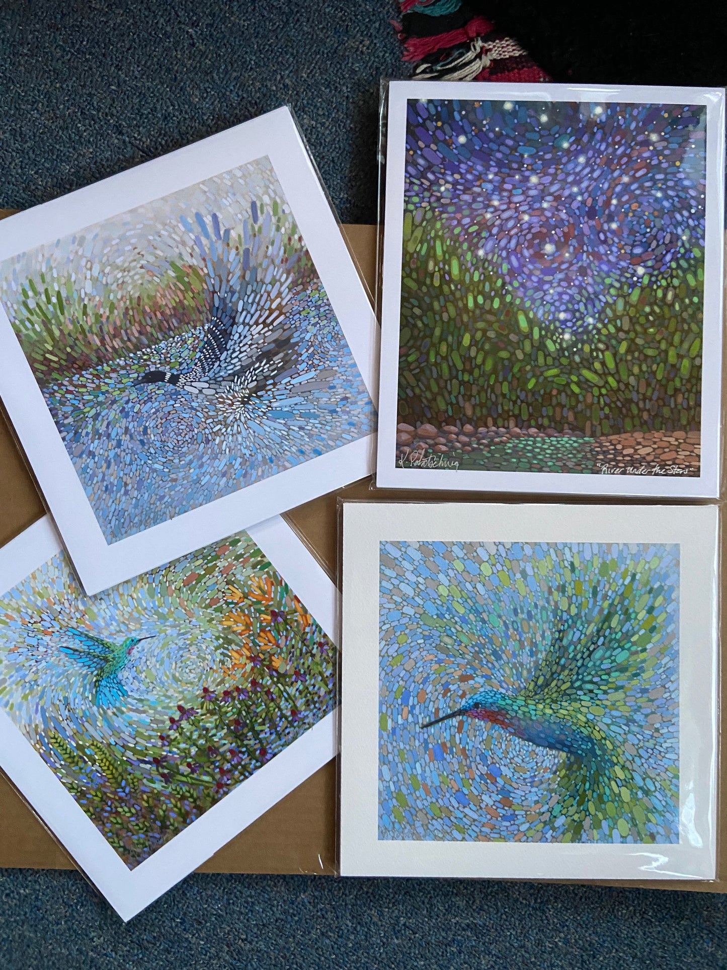 Blossoming Winds (Cardinals) - 8"x8" Fine Art Print