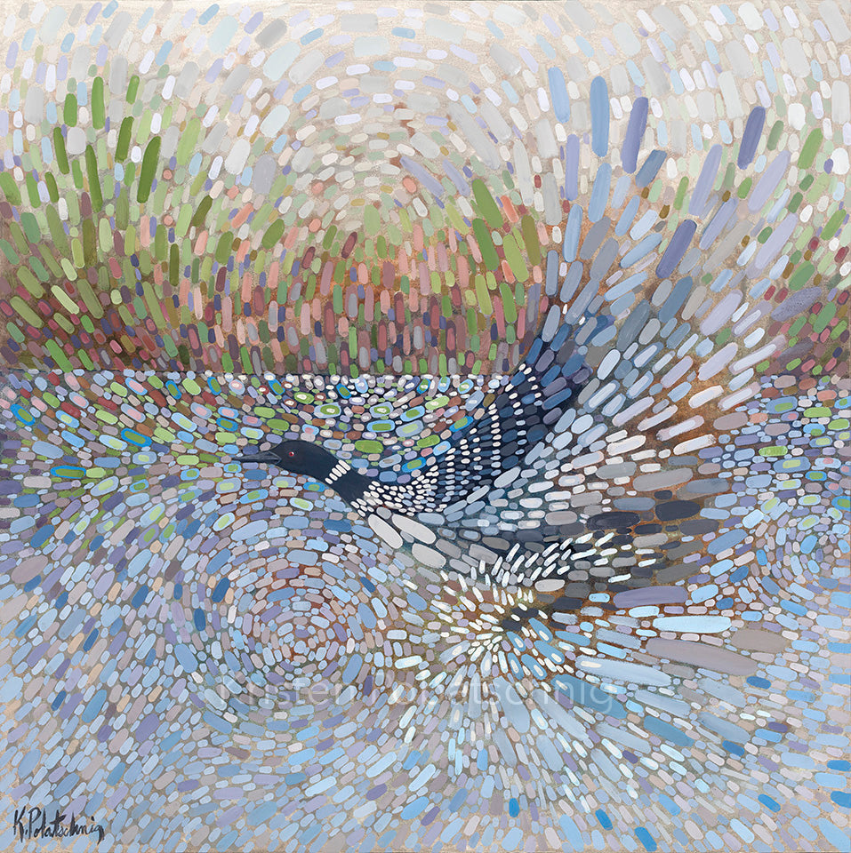 Loon Canvas Print - Running Start