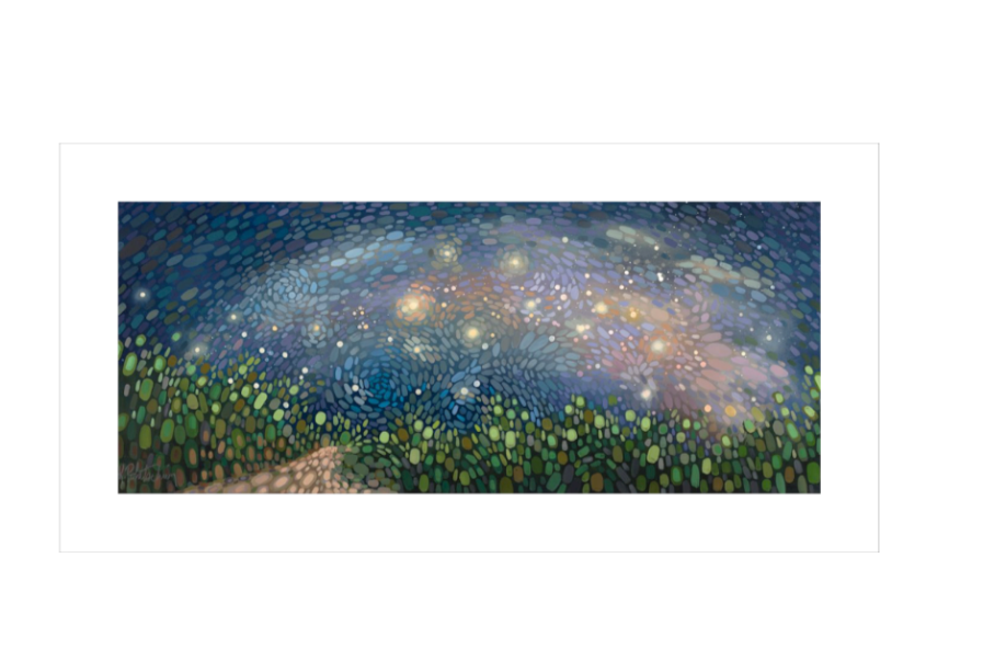 Midnight Stroll - 5"x12" Fine Art Print